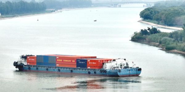 "濟(jì)蘇綠色穿巴"集裝箱水運(yùn)首航儀式順利舉行