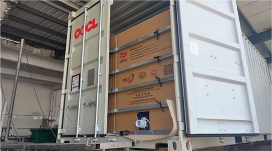 海南三亞天然橡膠可以裝進集裝箱走海運了