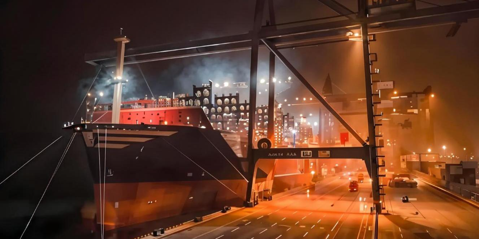 大連集裝箱港口首次空箱“船舶直發(fā)鐵路”作業(yè)